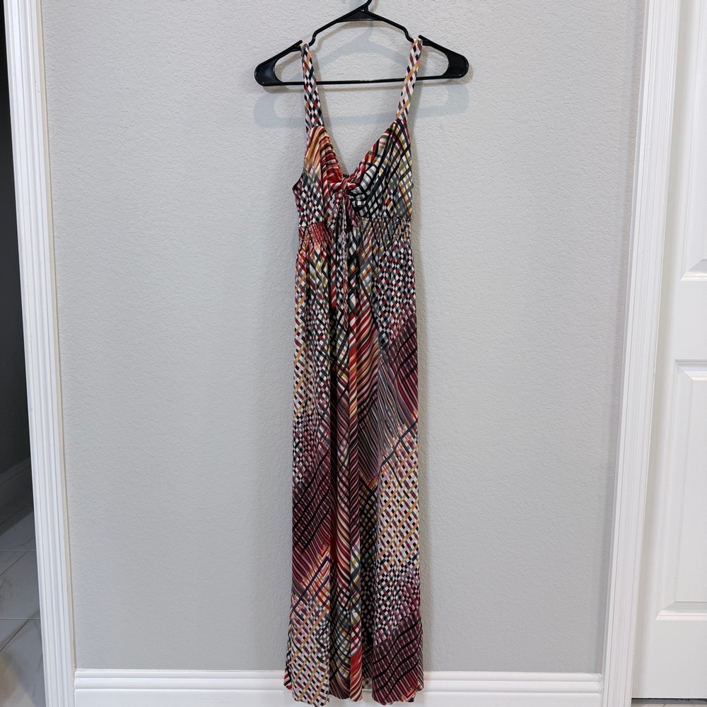 Neesha Multi-Colored Mixed Plaid Dress